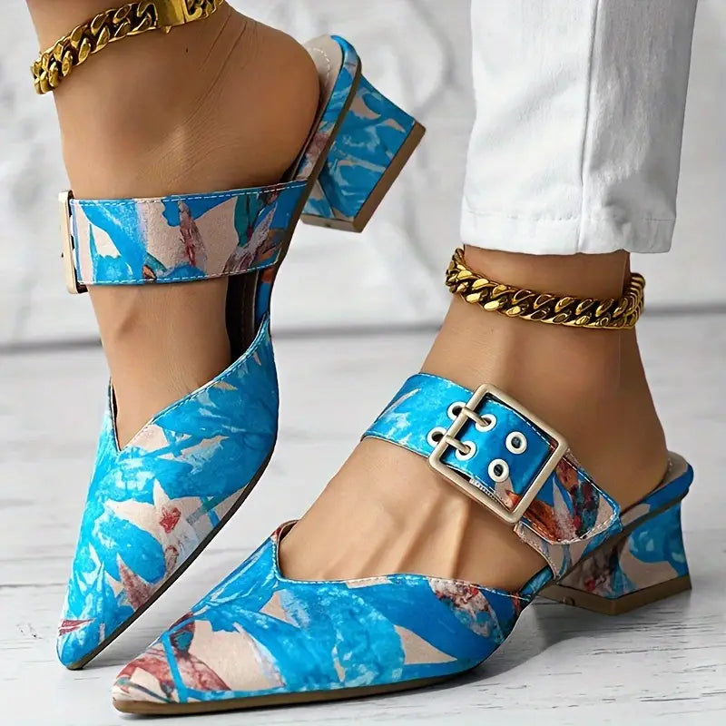 Batik-Pumps zum Hineinschlüpfen