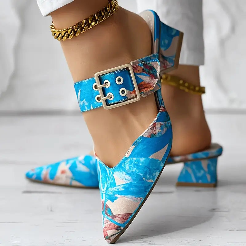 Batik-Pumps zum Hineinschlüpfen