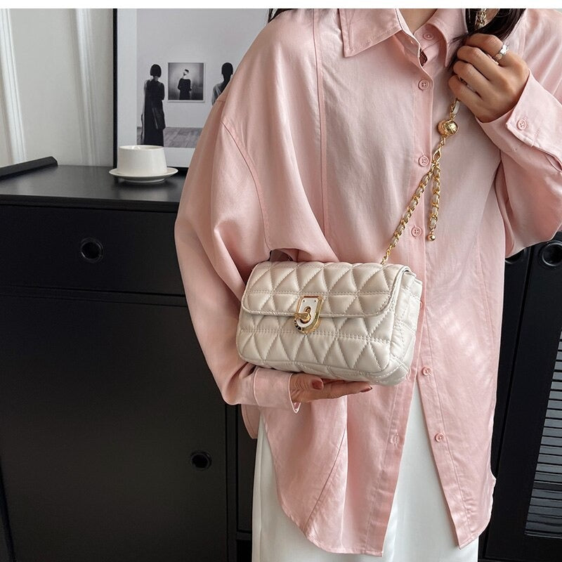 Rosa Stepptasche