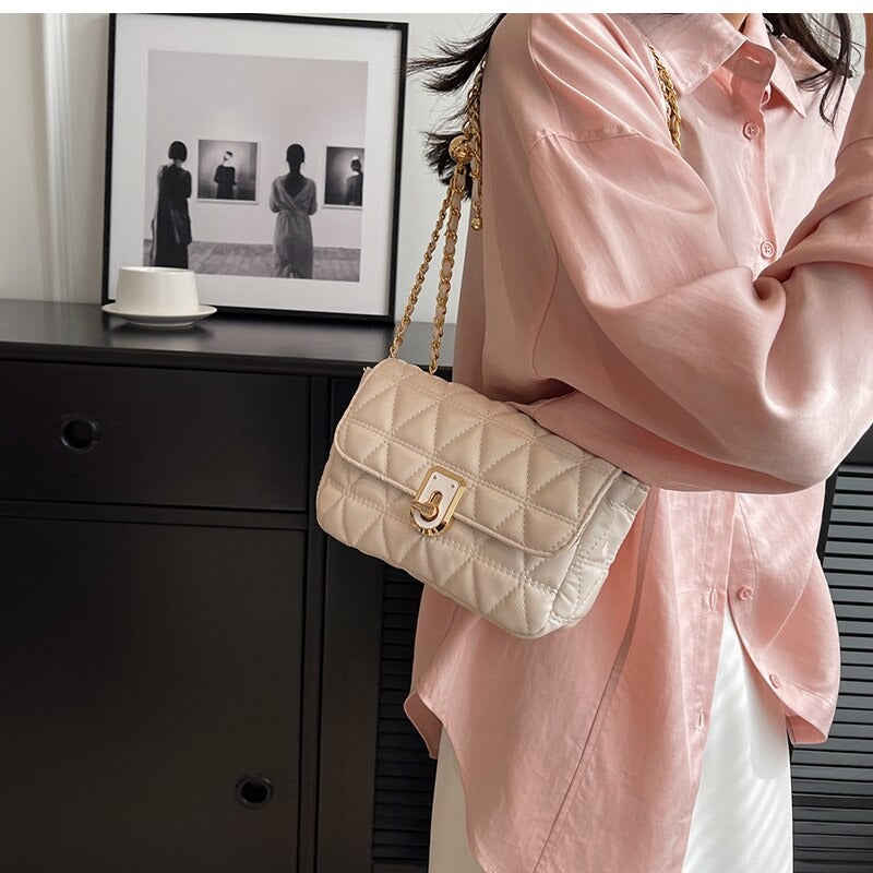 Rosa Stepptasche