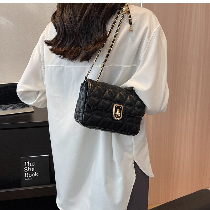 Rosa Stepptasche