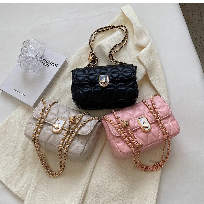 Rosa Stepptasche