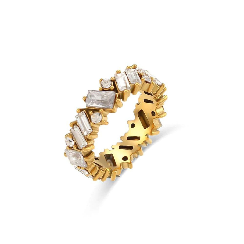 Baguette-Ring Olive
