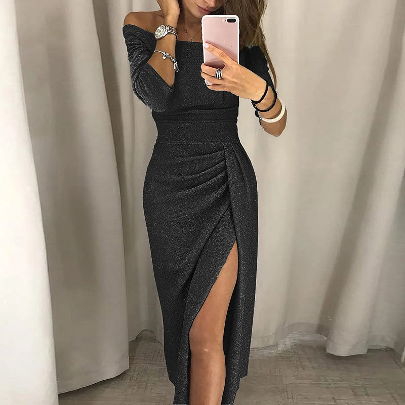 Katness Schlitzkleid