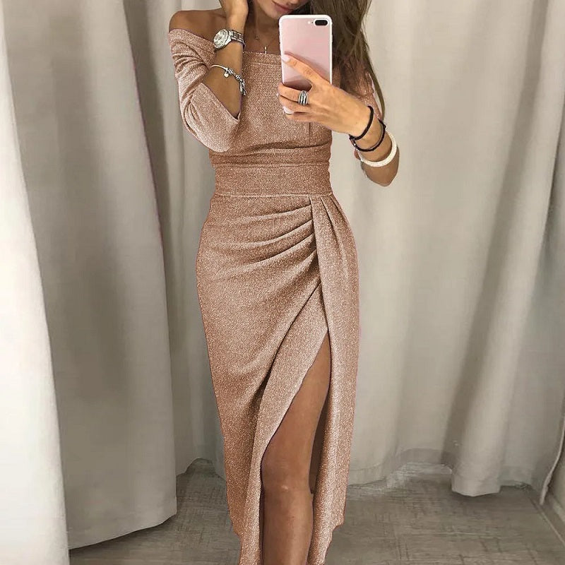Katness Schlitzkleid
