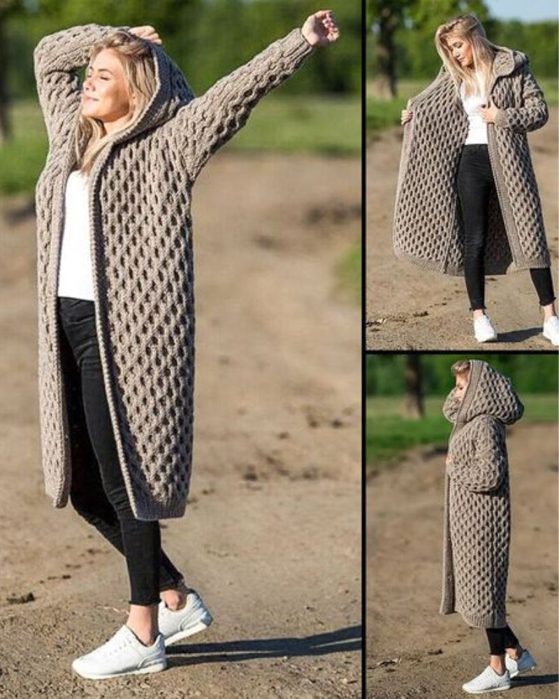 Rezty Lange Strickjacke